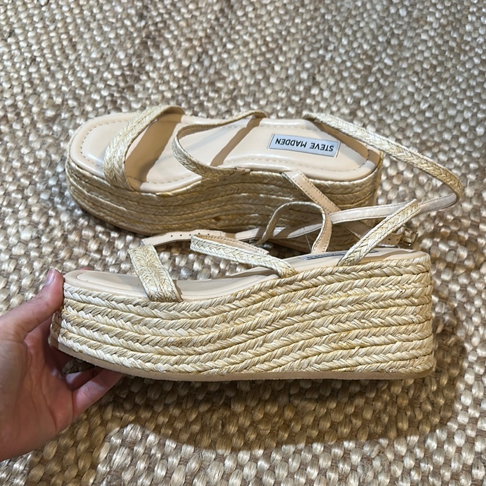 Steve Madden Woven Platform Sandals